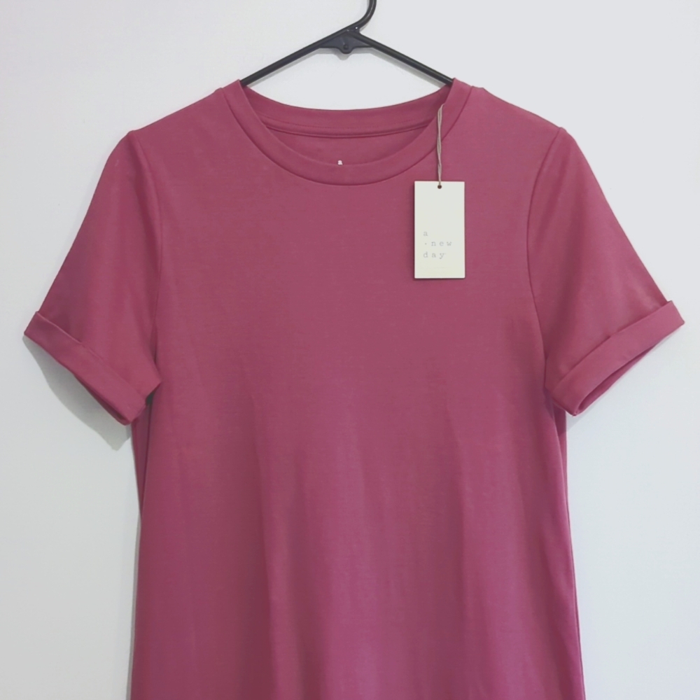 Pink t shirt dress
